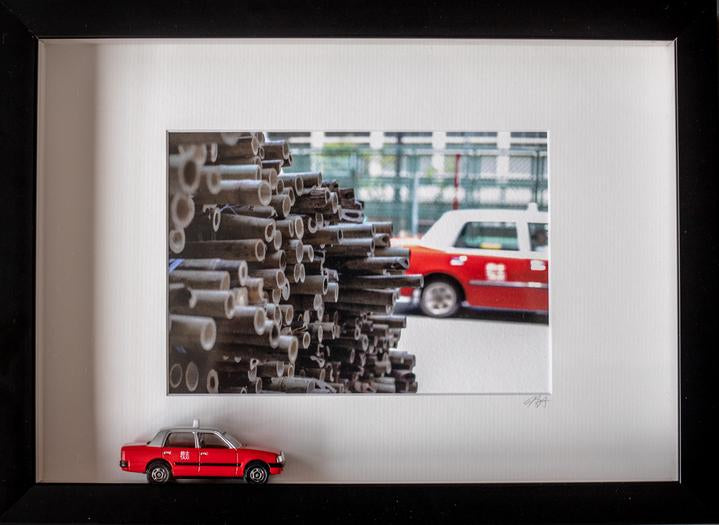Bamboo Taxi 3D Print With Black Frame | Bookazine HK