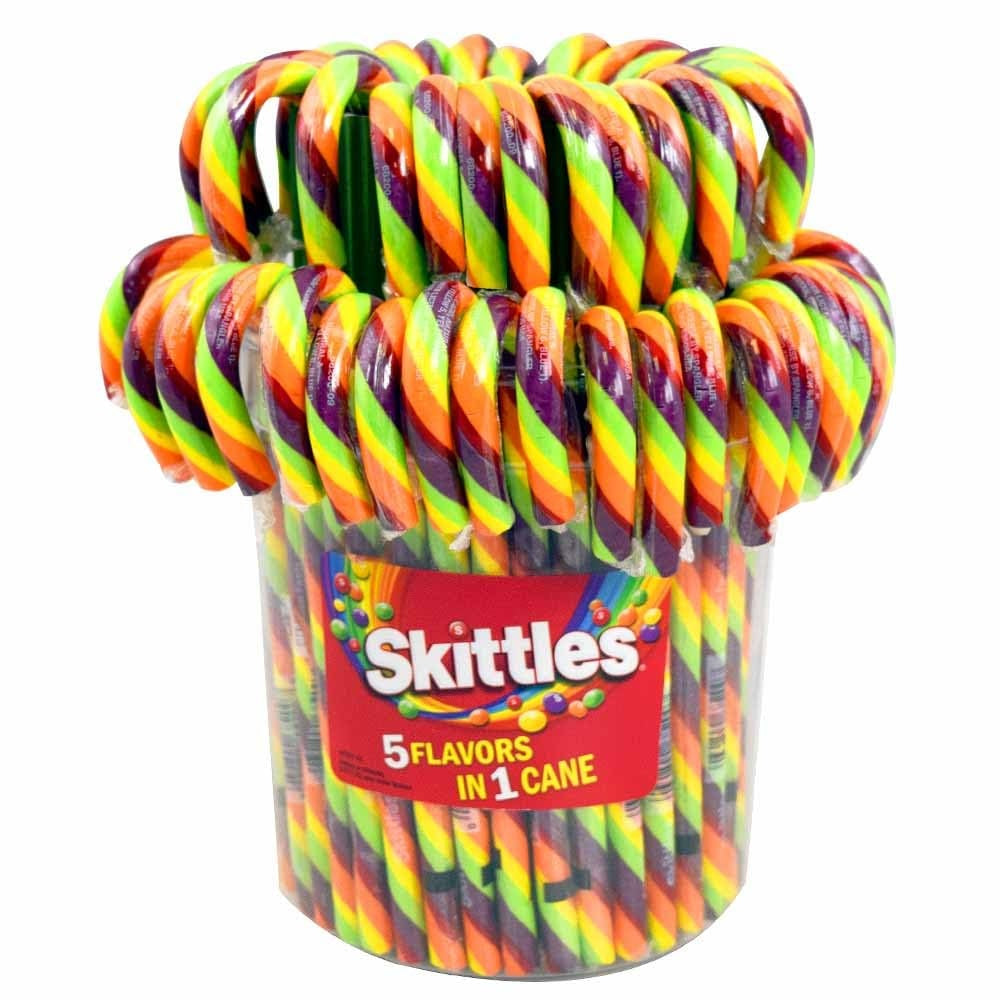 Skittles Candy Canes 5 Flavors 1Oz | Bookazine HK