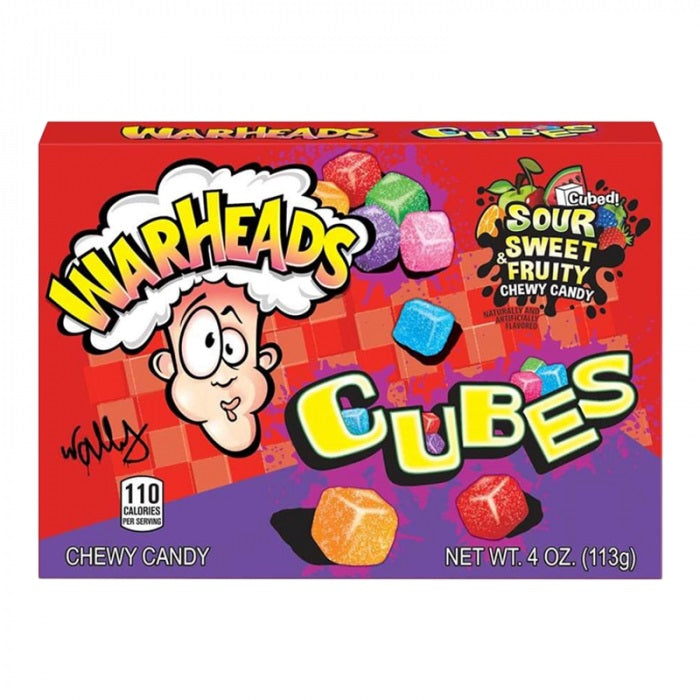 Warheads Sour Chewy Cubes Theater Box 4oz | Bookazine HK