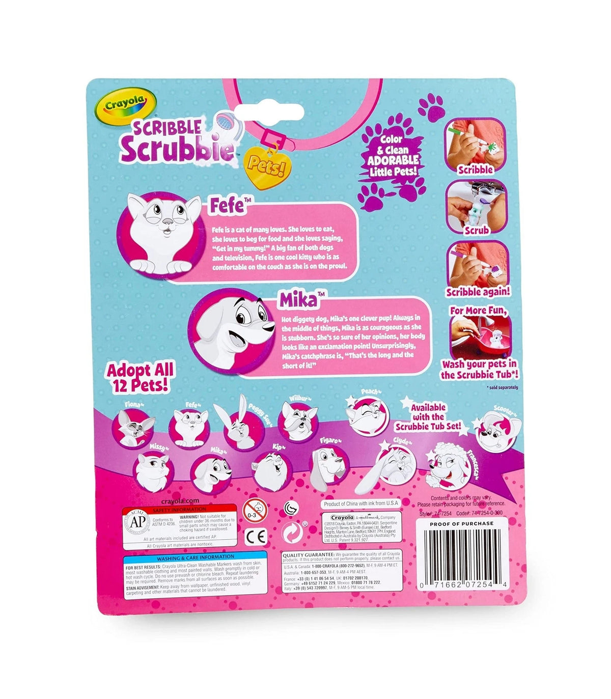 Crayola Scribble Scrubbies Pets - Cat And Dog