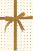 Gold Swiss Dots Cream Roll Wrap 5ft