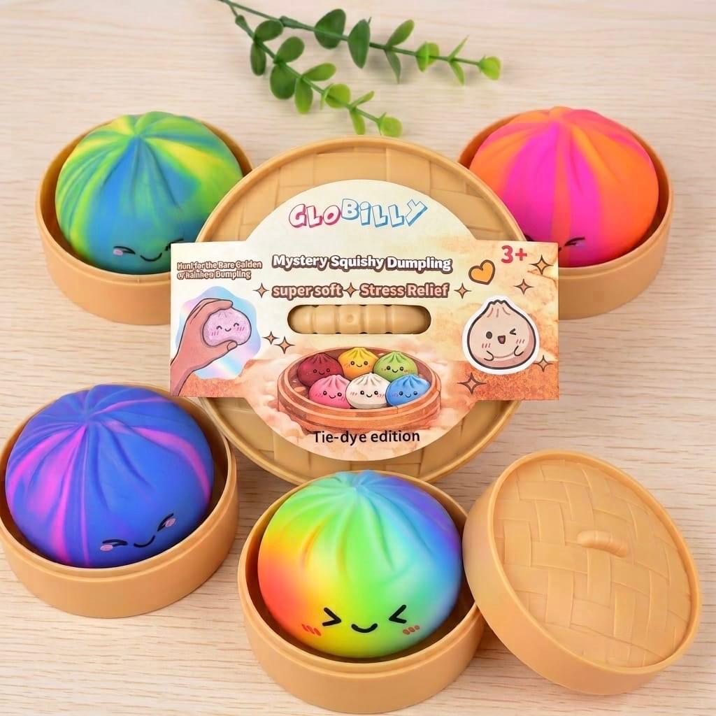 Mystery Bun Squishy (Medium) - Tie Dye Edition