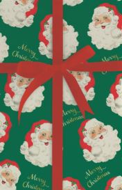 Classic Santa Gift Wrap Jumbo 10ft