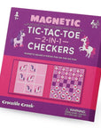 Tic Tac Toe & Checkers Unicorn Magnetic Game