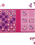 Tic Tac Toe & Checkers Unicorn Magnetic Game