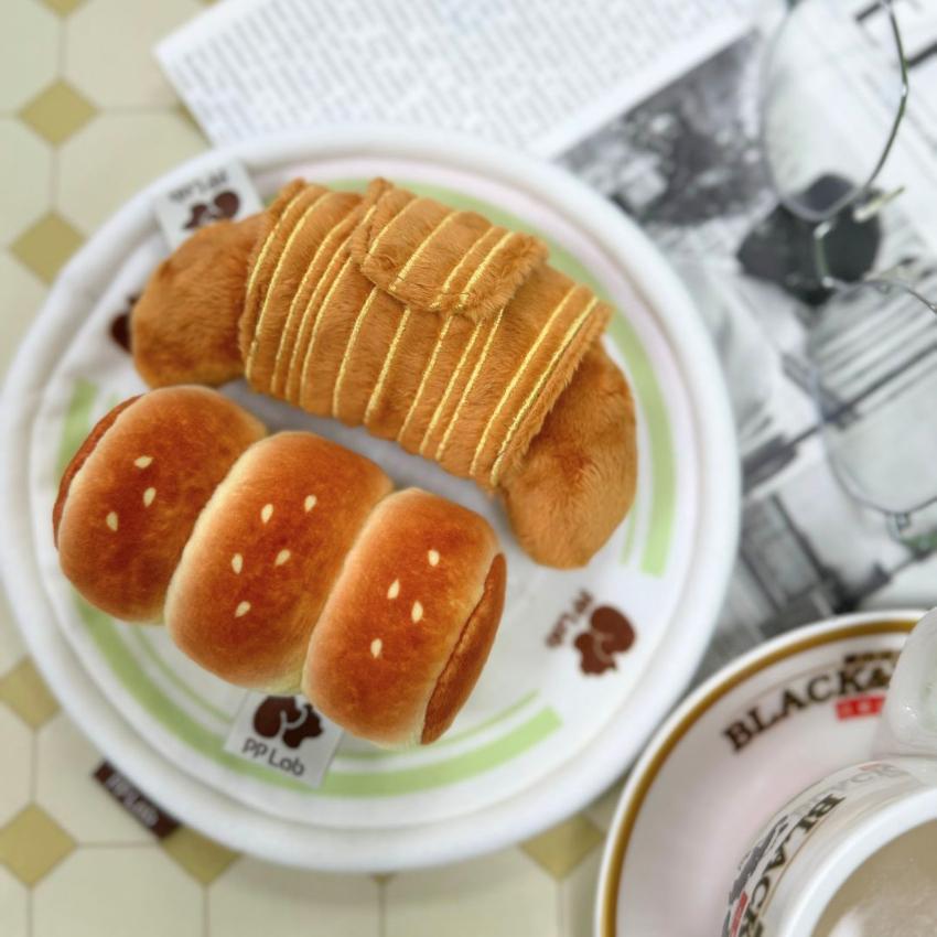 Mini Croissant & Bread Set Dog Toy | Bookazine HK