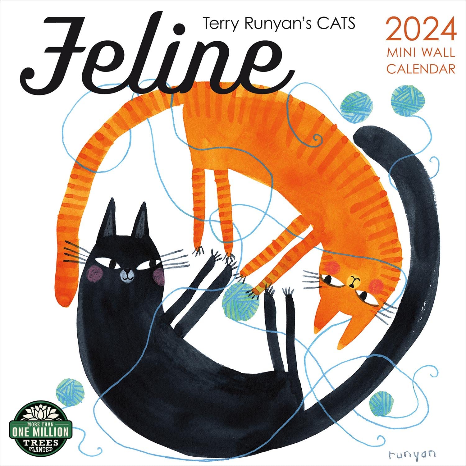 feline-2024-mini-wall-calendar