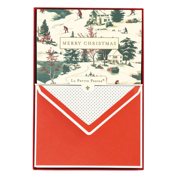 La Petite Noel Scene Holiday Boxed Card 15Ct | Bookazine HK