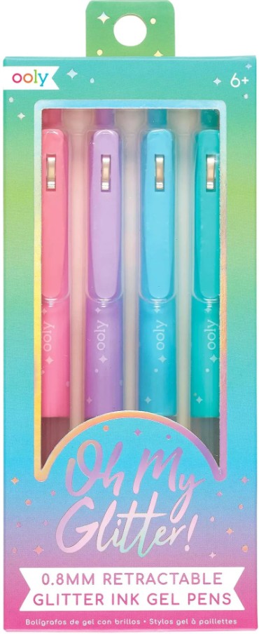 Oh My Glitter! Retractable Gel Pens - Set of 4