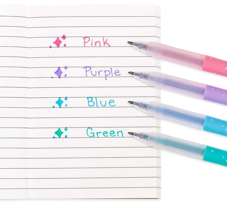 Oh My Glitter! Retractable Gel Pens - Set of 4
