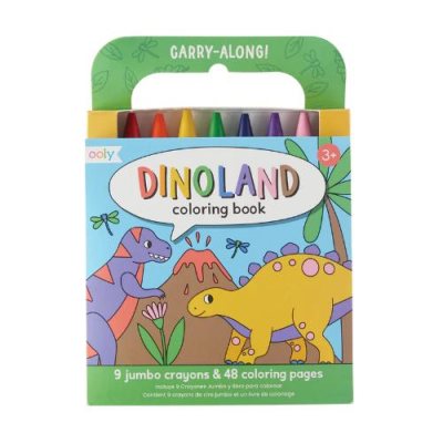 Carry Along Crayon And Coloring Book Kit - Dinoland | Bookazine HK