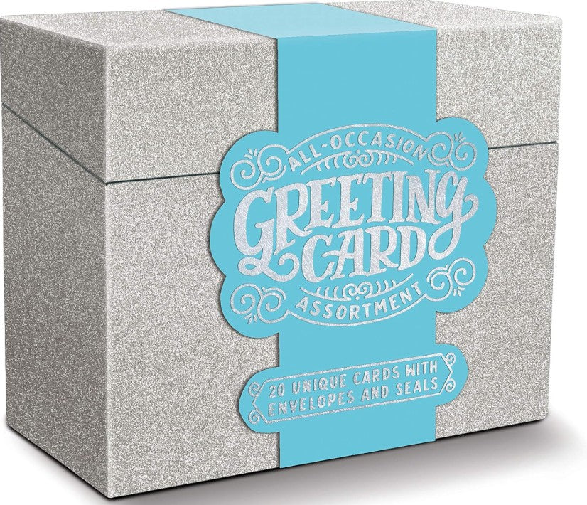 All-Occasion Greeting Card Assortment Silver Glitter | Bookazine HK