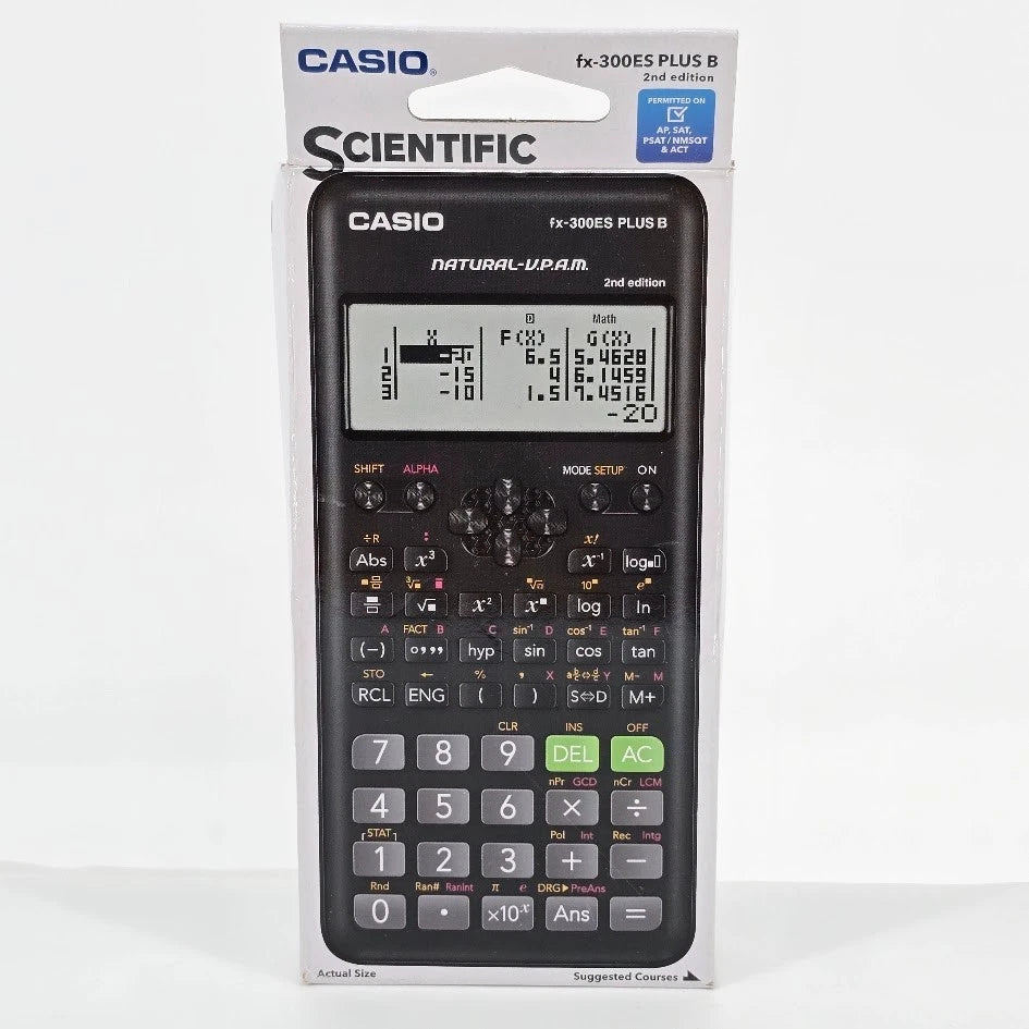 Casio FX-300ES Plus B 2nd Edition Scientific Calculator - Black