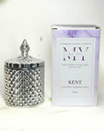 Kent Silver Electroplated Crystal Jar Candle