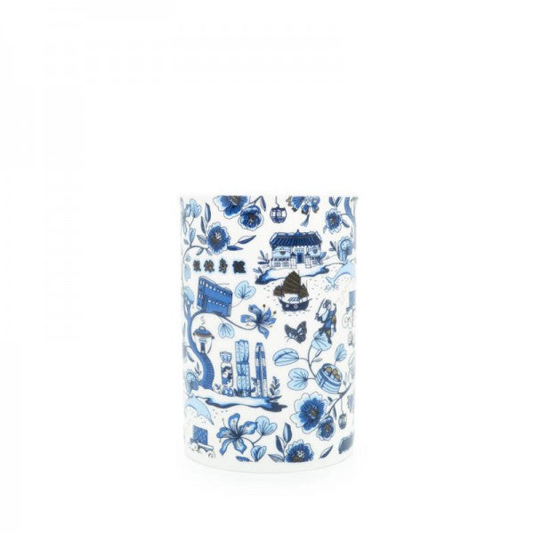 HK Toile Mug - Blue &amp; Gold | Bookazine HK