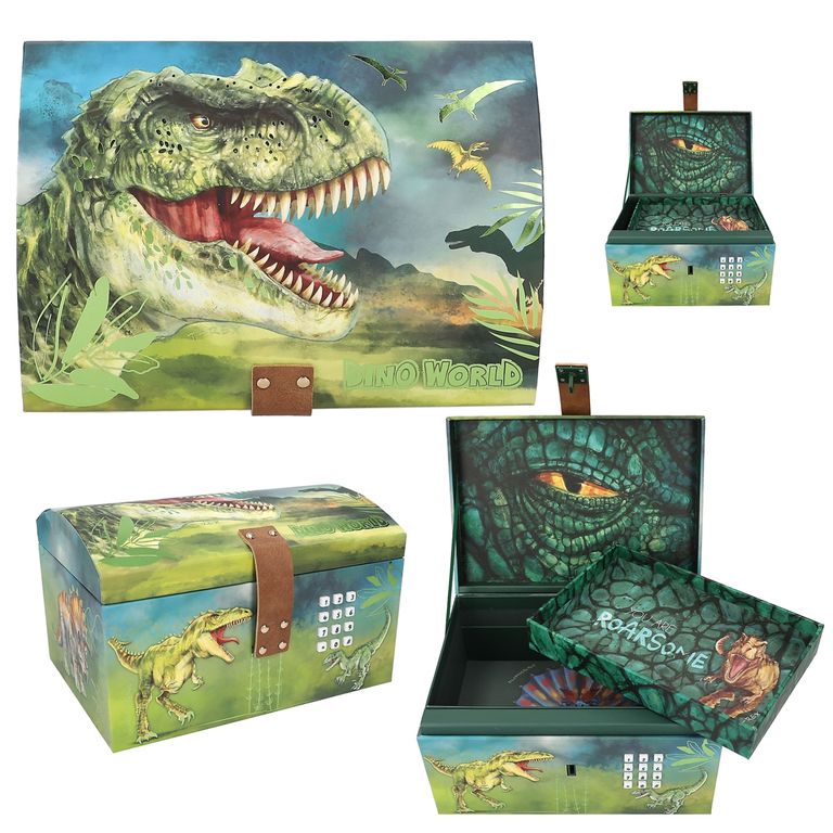 Dino World Treasure Chest With Code, Sound &amp; Light | Bookazine HK