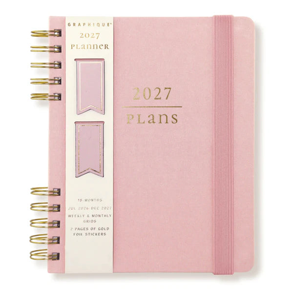 Blush Luxe Spiral Planner 2027