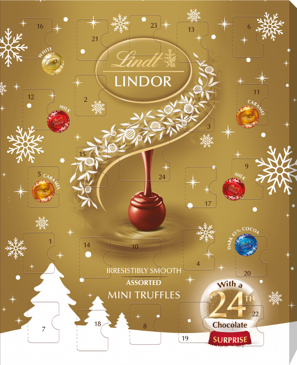 Lindt Lindor Assorted Minis Advent Calendar 117G | Bookazine HK