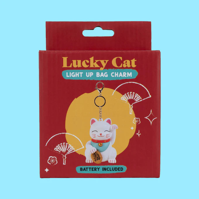Lucky Cat Light Up Bag Charm | Bookazine HK