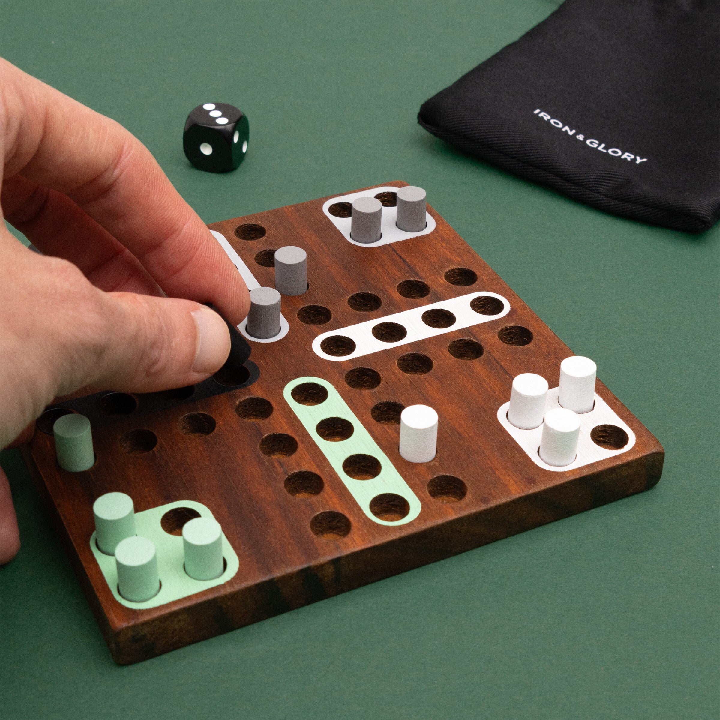 Iron & Glory Wooden Ludo Game  | Bookazine HK