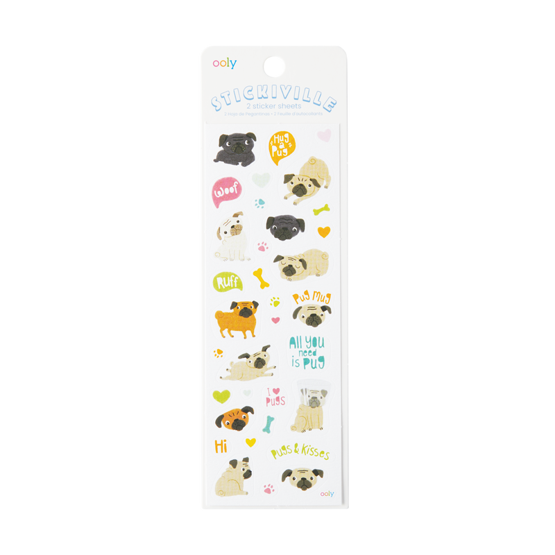 Stickiville Stickers Skinny: Pugs | Bookazine HK