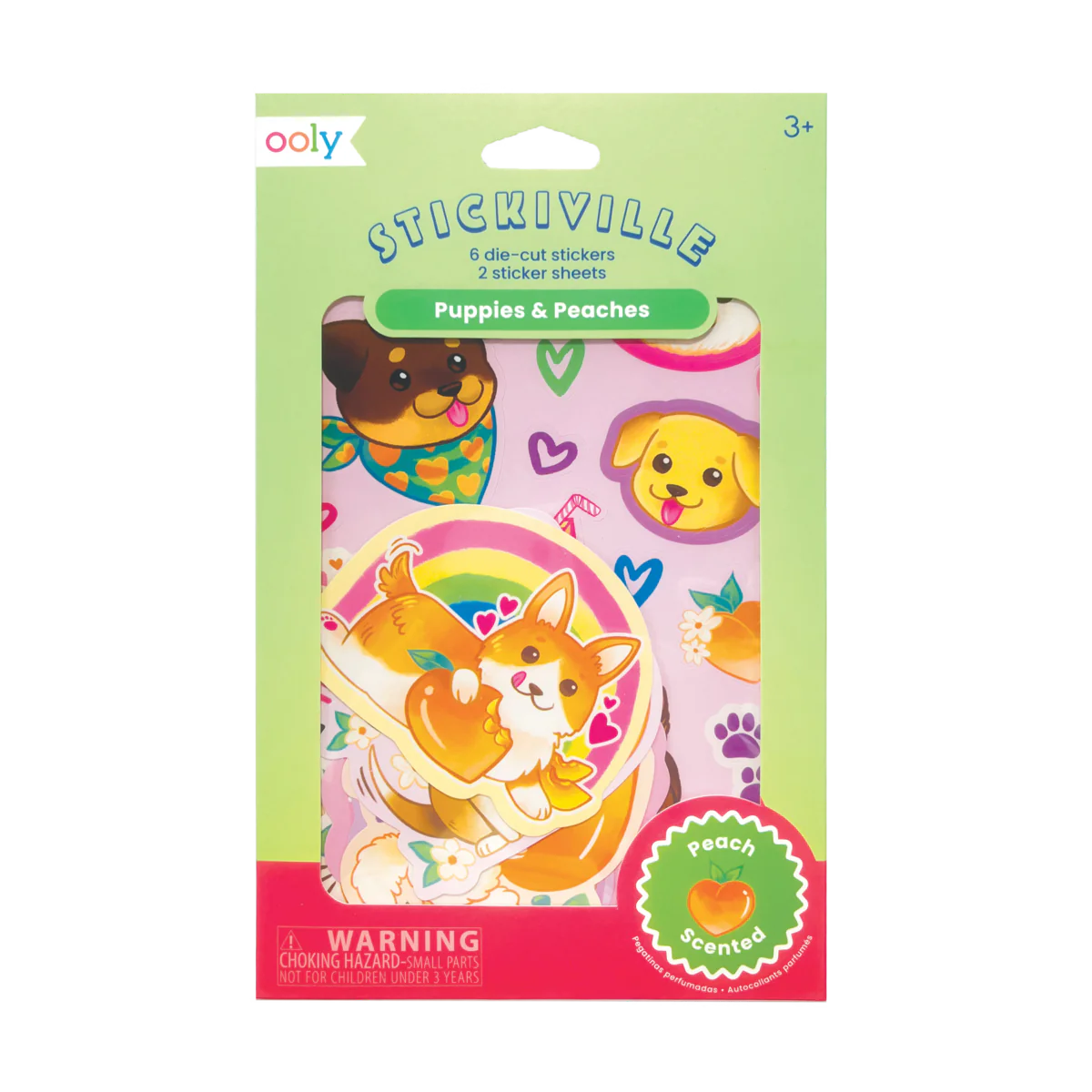 Stickiville Stickers: Puppies &amp; Peaches - Scented | Bookazine HK