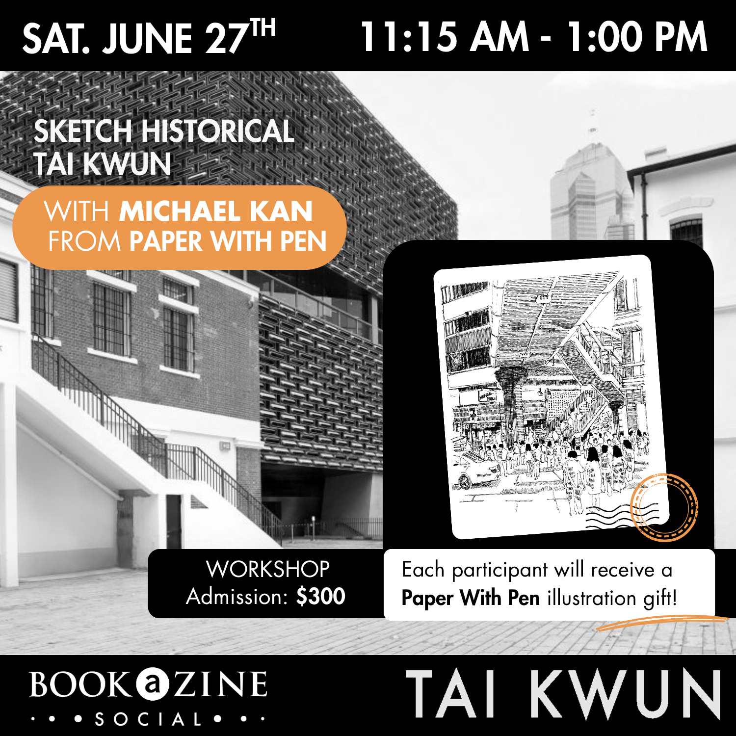 Sketch Historical Tai Kwun with Michael Kan