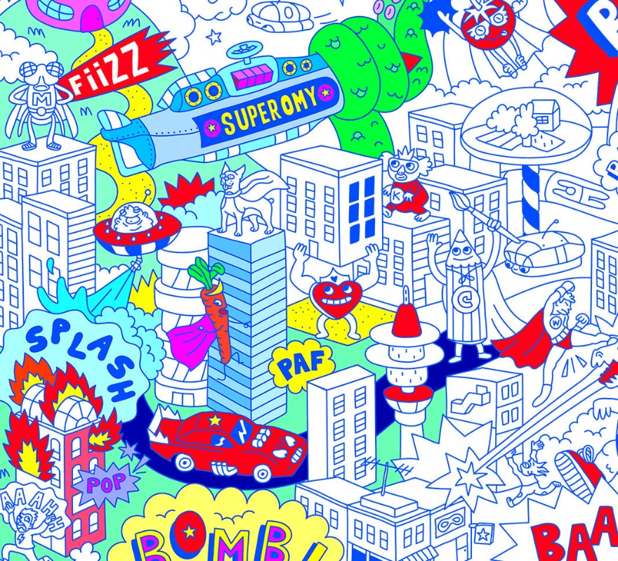 Giant Coloring Poster - Super Hero | Bookazine HK