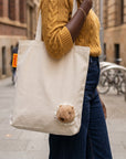 Peeky Capybara Tote Bag