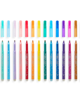 Rainbow Sparkle Glitter Markers Set of 15