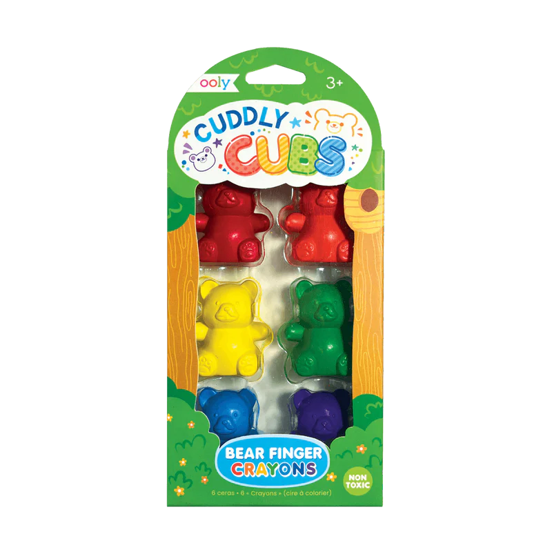 Cuddly Cubs Bear Finger Crayons Set of 6 | Bookazine HK