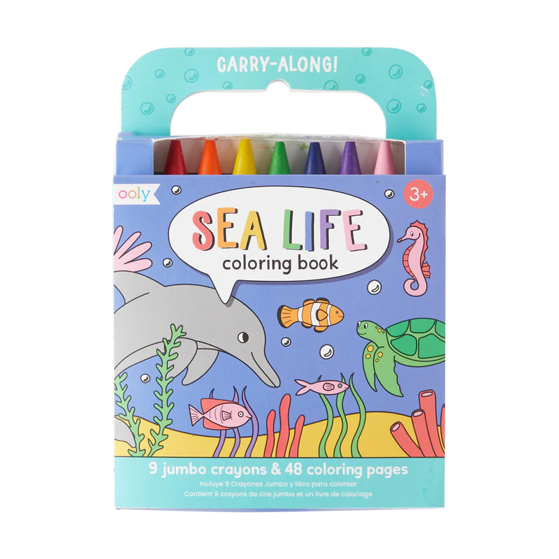 Carry Along Crayon And Coloring Book Kit - Sea Life | Bookazine HK