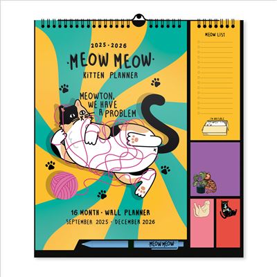 Meow Meow Wiro Wall Planner 2026 | Bookazine HK