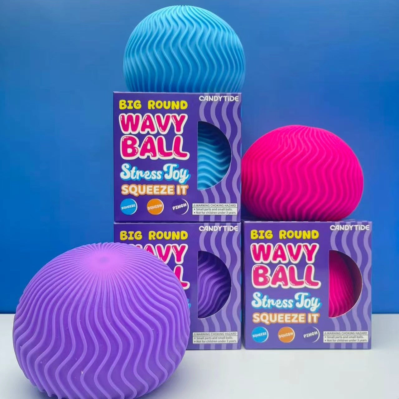 Big Round Wavy Ball Squishy