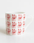Red Lucky Cat Mug | Bookazine HK