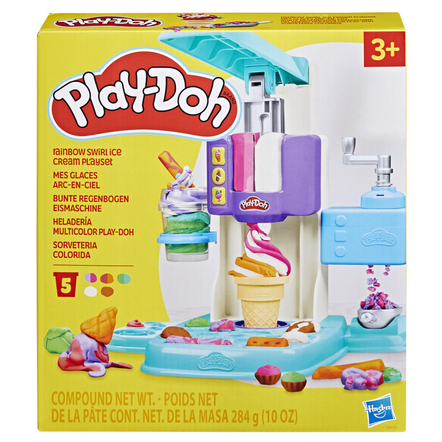 PlayDoh Rainbow Swirl Ice Cream Playset | Bookazine HK