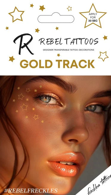 Temporary Freckles Tattoo - Gold Track | Bookazine HK