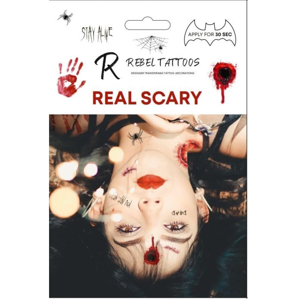 Real Scary Temporary Tattoo Set | Bookazine HK