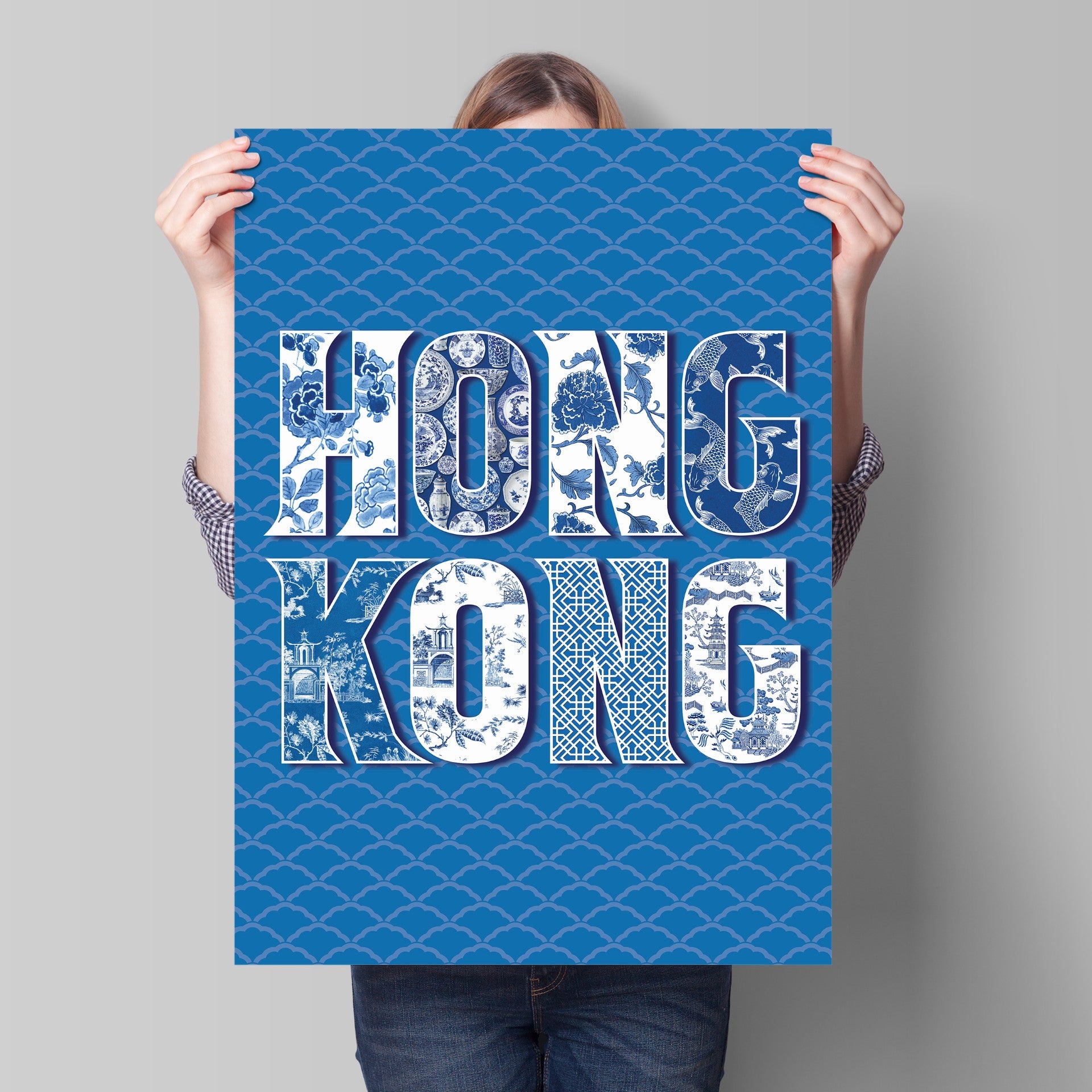 Blue Chinoserie Tea Towel | Bookazine HK