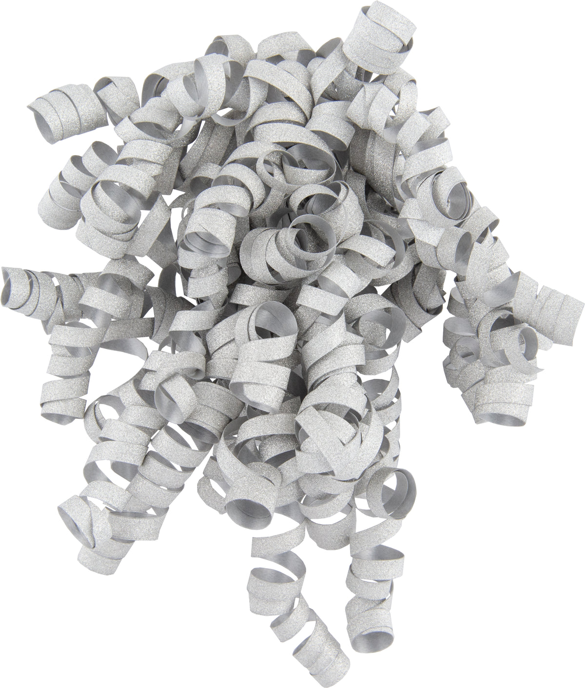 Gillie Ribbons Glitter Silver Curly Ribbon | Bookazine HK