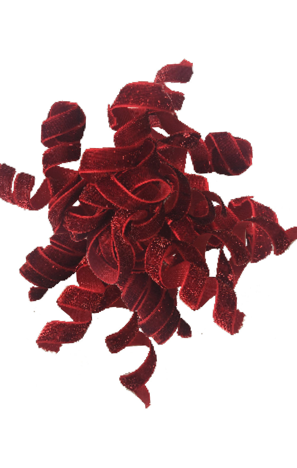 Red Velvet Metallic Curly Bow | Bookazine HK