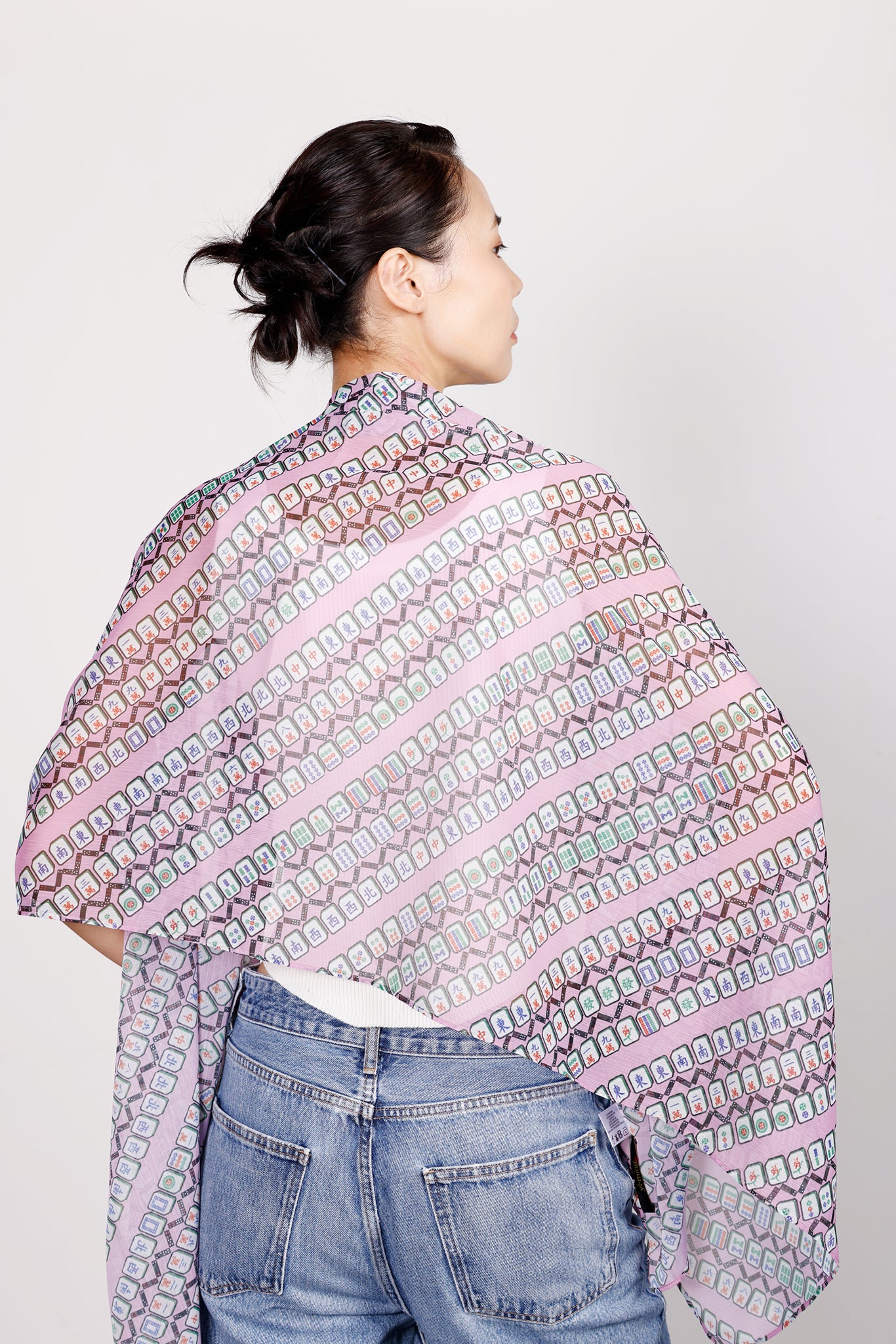 REESE Mahjong Print Long Scarf  | Bookazine HK