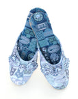 PABLO Blue Canton-slang Print House Slippers