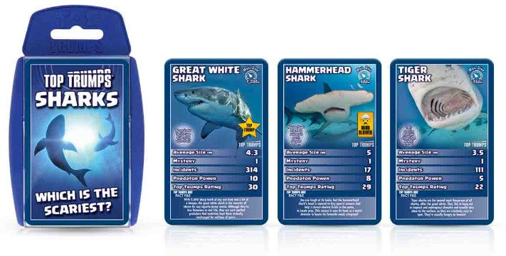 Sharks Top Trumps Card Game | Bookazine HK