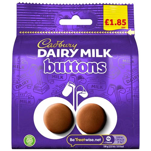 Cadbury Dairy Milk Giant Button 95G