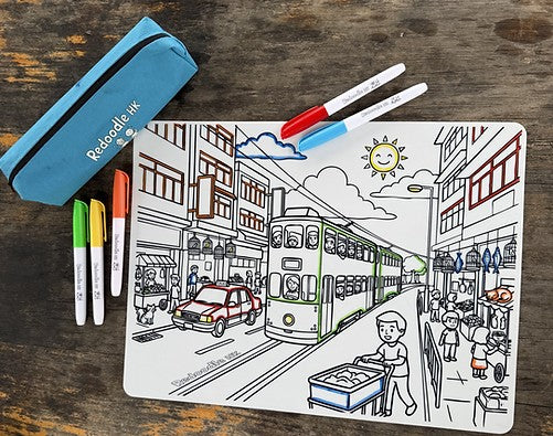 Redoodle Set - Hong Kong Street Scene