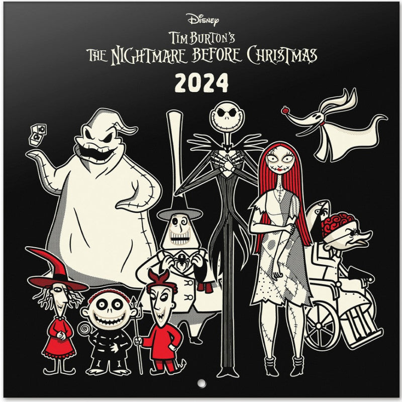 The Nightmare Before Christmas 2024 Wall Calendar Bookazine HK