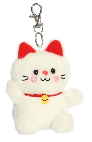 Palm Pals Clip-On - Kota Lucky Cat 4 Inches