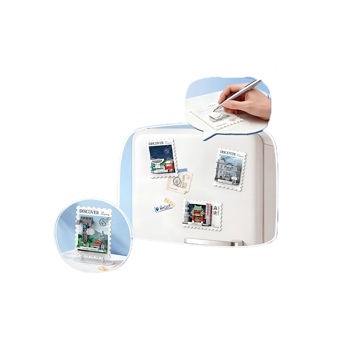 Travel Postcard Fridge Magnet Blind Box (Hong Kong Series)