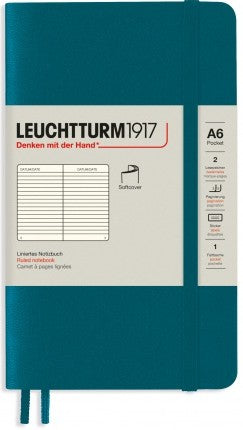 Pacific Green Pocket (A6) Ruled Notebook Hardcover | Bookazine HK